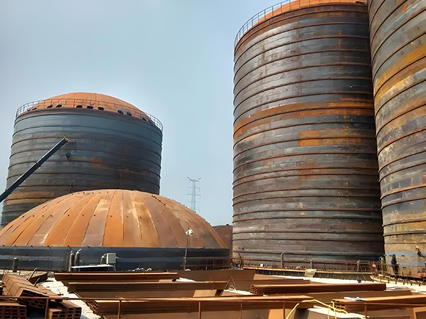 洛隆焦粉钢板仓